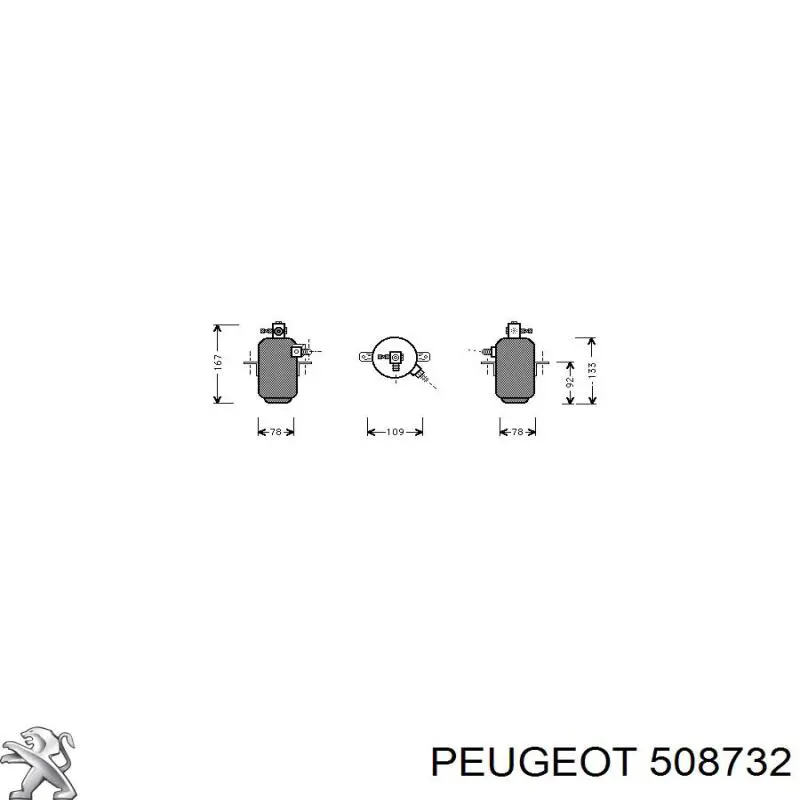 Bieleta estabilizadora delantera 508732 Peugeot/Citroen
