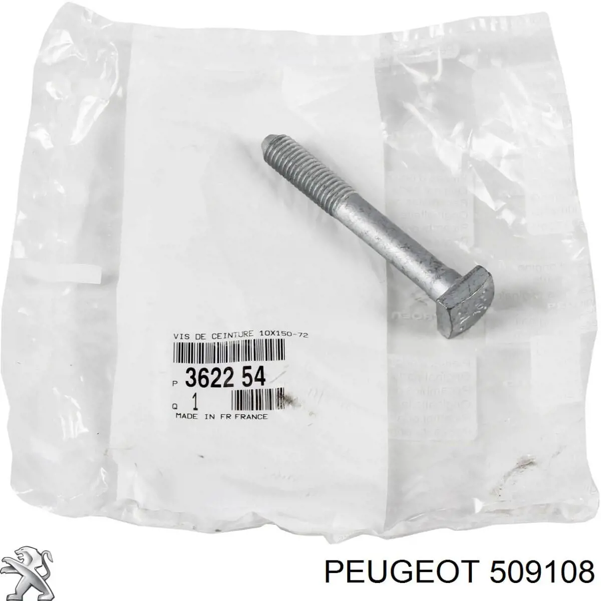 0000509108 Peugeot/Citroen tornillo (tuerca de sujeción)