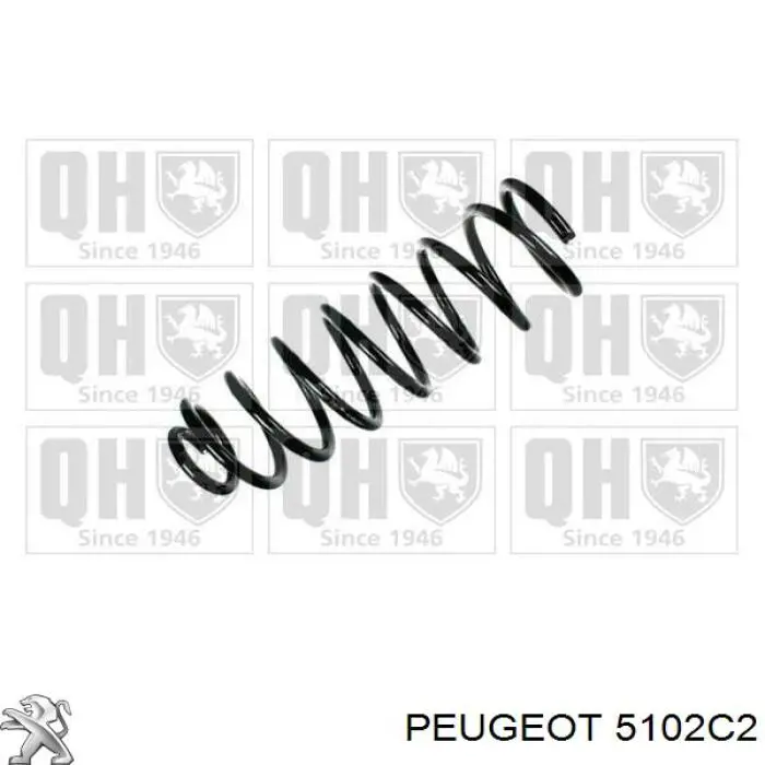 Muelle de suspensión trasero Peugeot/Citroen 5102C2 precio, desde 53,94 EUR