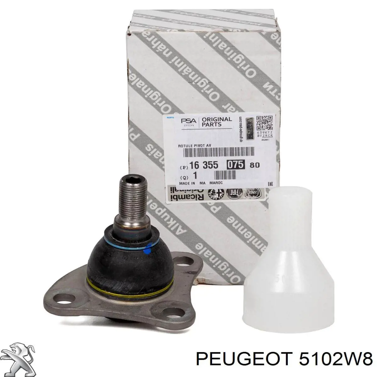 5102W8 Peugeot/Citroen muelle neumático, suspensión, eje trasero