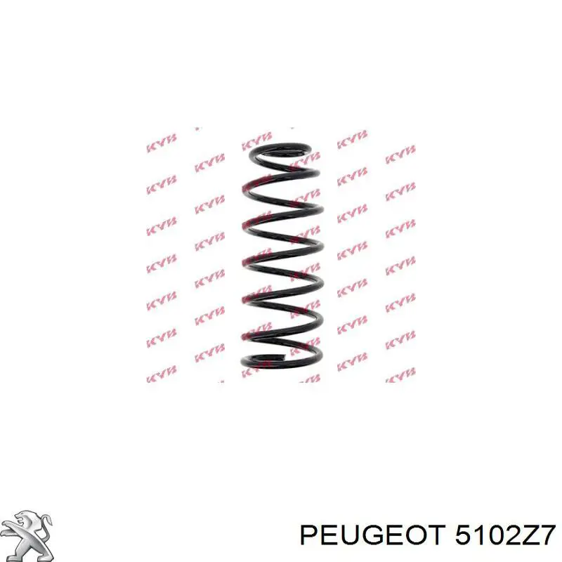 Muelle de suspensión trasero Peugeot/Citroen 5102Z7 precio, desde 51,68 EUR
