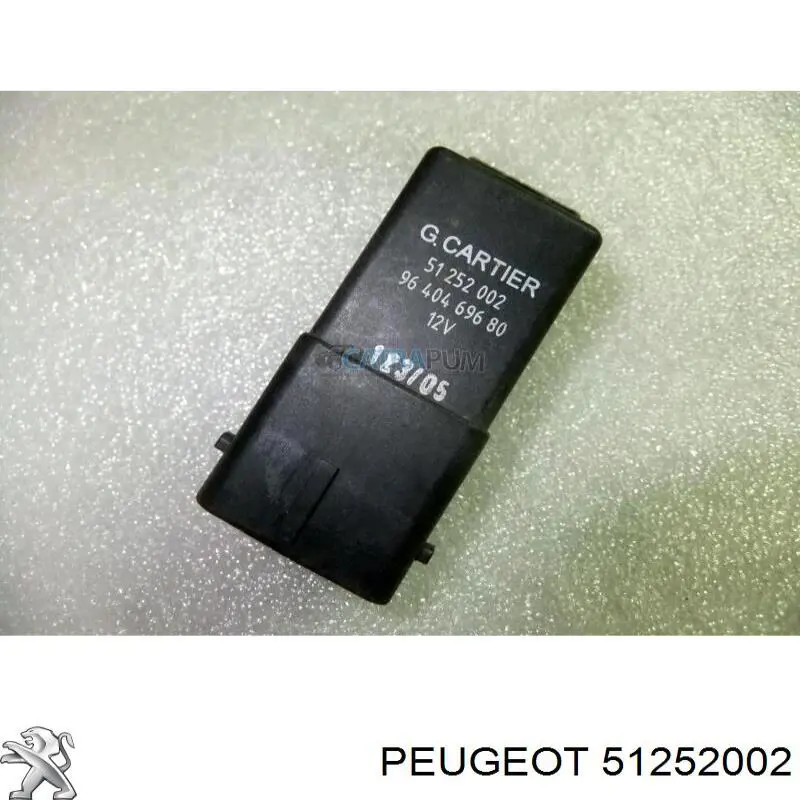 Relé de bujía de precalentamiento Peugeot 406 8B