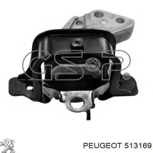 Cojín de viga trasera 513169 Peugeot/Citroen