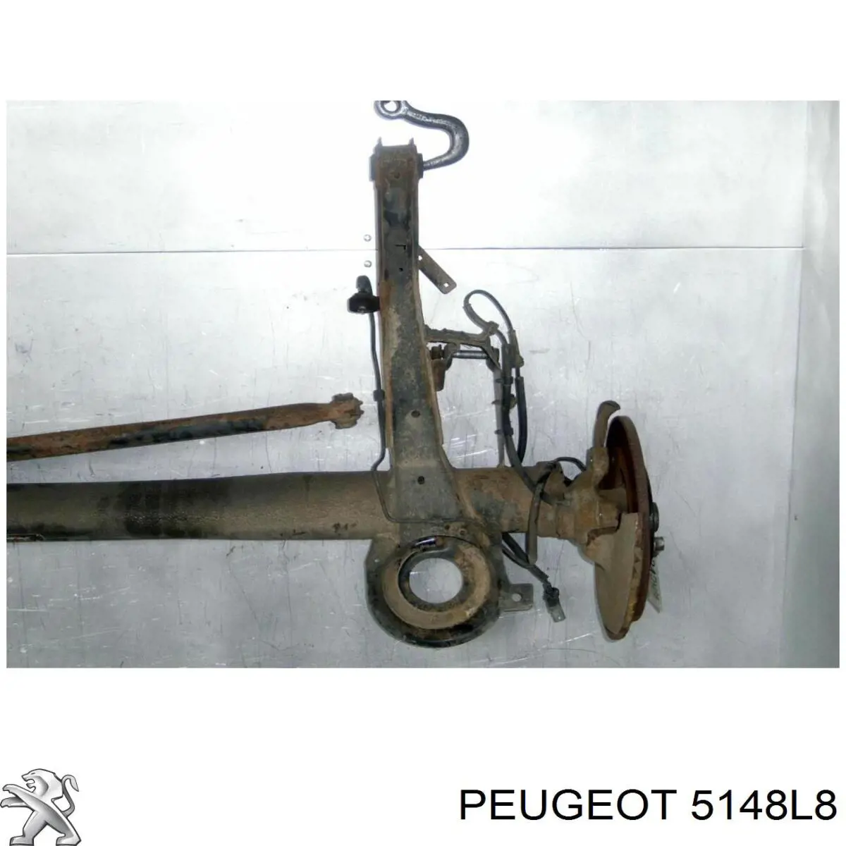 5148L8 Peugeot/Citroen barra transversal de suspensión trasera