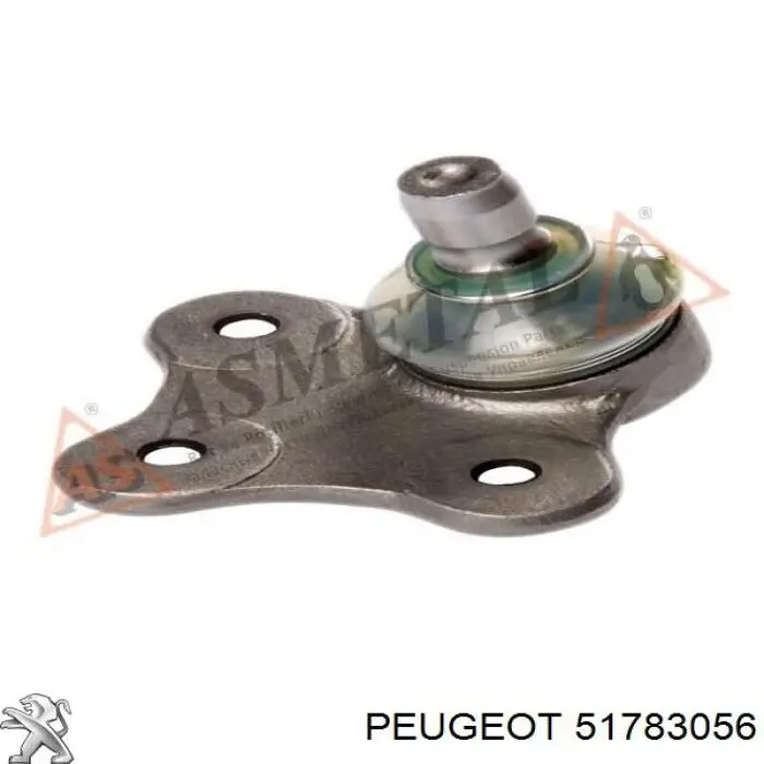 Brazo inferior derecho de la suspensión delantera Peugeot/Citroen 51783056