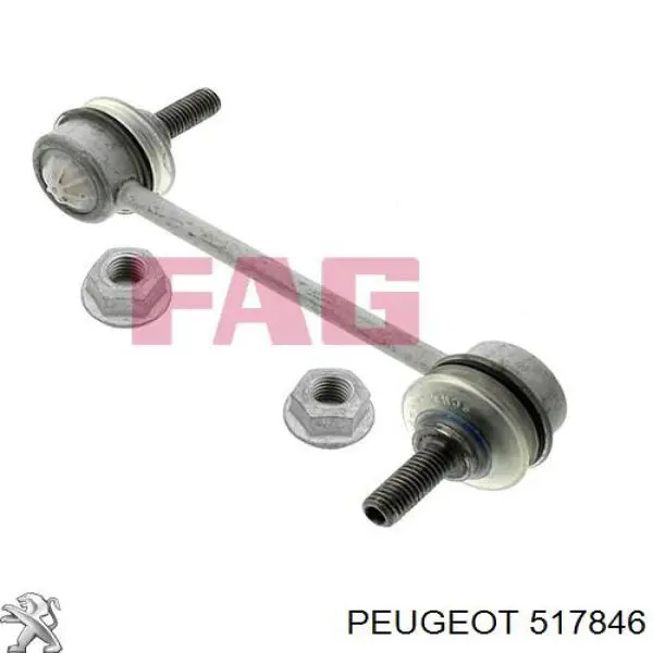 517846 Peugeot/Citroen soporte de barra estabilizadora trasera
