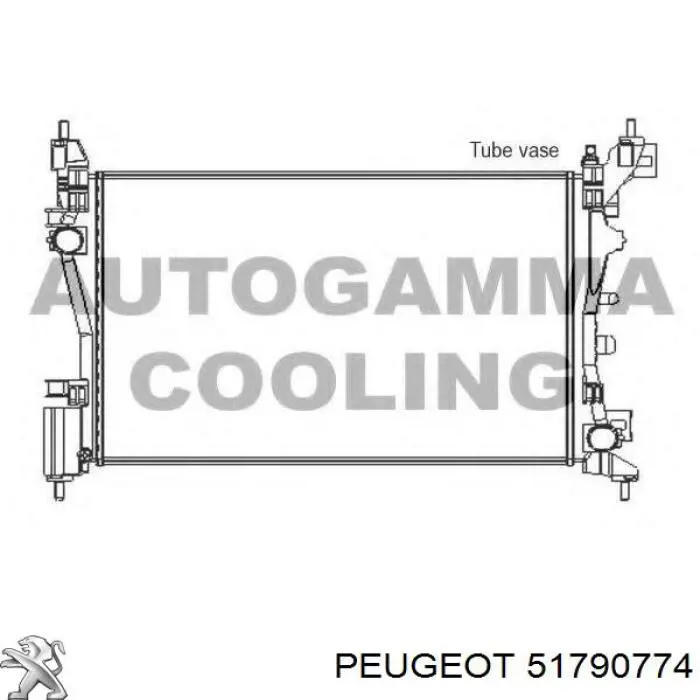 51790774 Peugeot/Citroen radiador