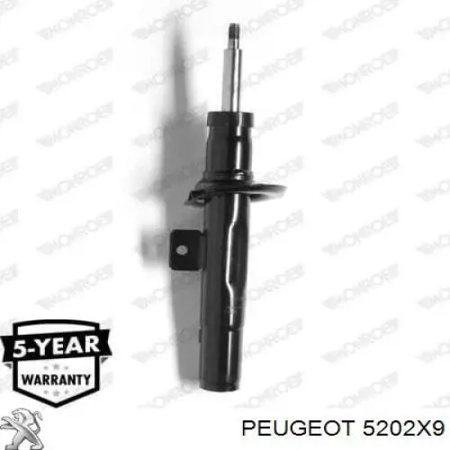 1635541280 Peugeot/Citroen Amortiguador eje delantero derecha