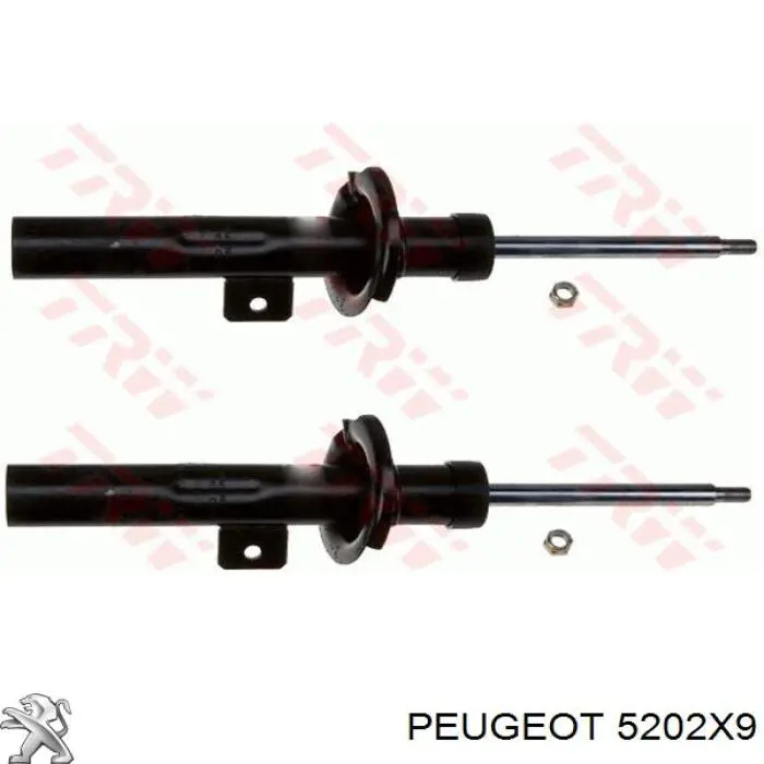 amortiguador frontal derecho Peugeot/Citroen 1635541280