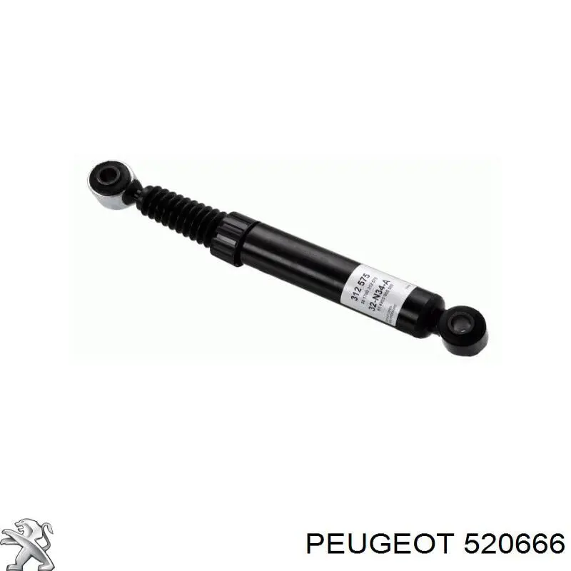520666 Peugeot/Citroen amortiguador trasero