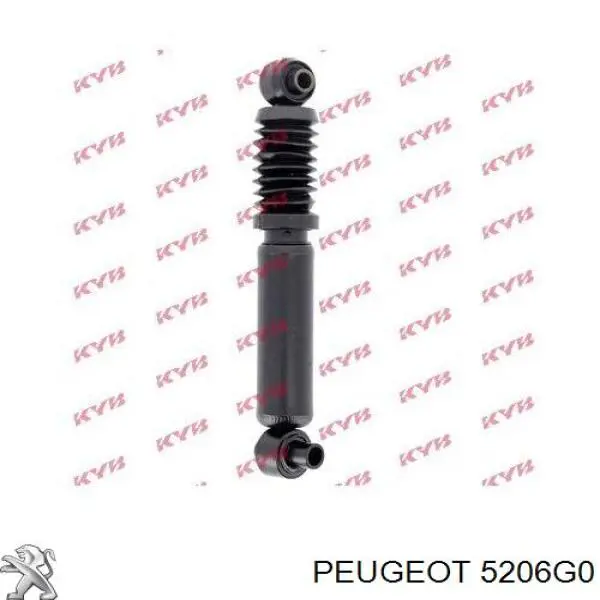 5206G0 Peugeot/Citroen amortiguador trasero