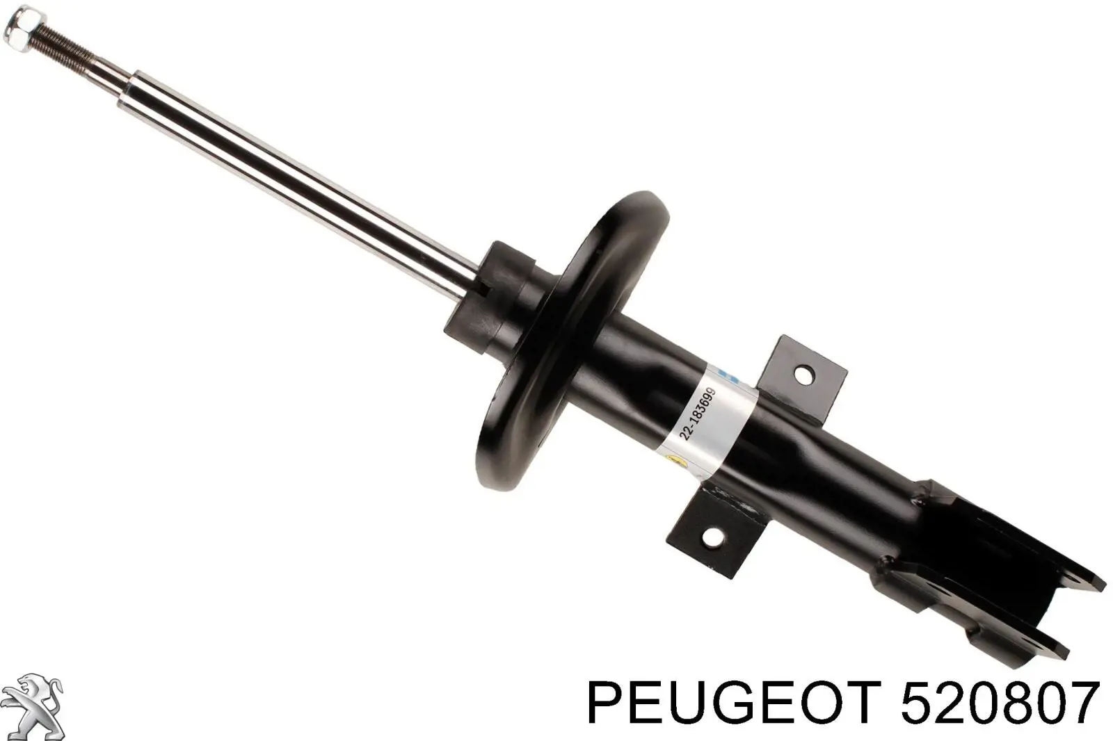 520807 Peugeot/Citroen amortiguador delantero derecho