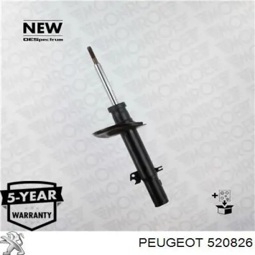 Amortiguador strut delantero para Citroen C3 (SH)