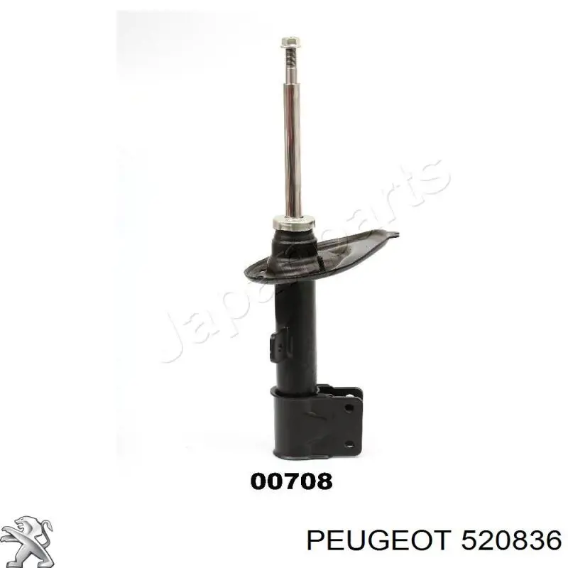 520836 Peugeot/Citroen amortiguador delantero derecho