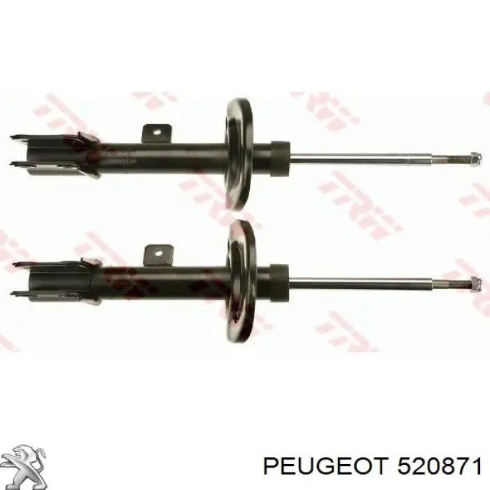 520871 Peugeot/Citroen amortiguador delantero izquierdo