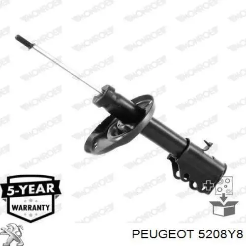 5208Y8 Peugeot/Citroen Amortiguador eje delantero derecha