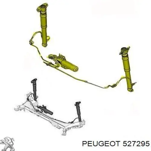 527295 Peugeot/Citroen amortiguador trasero