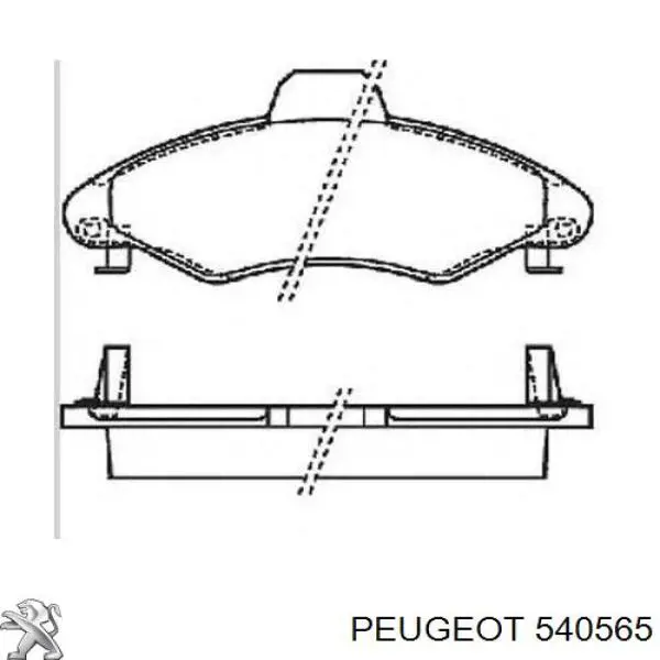 540565 Peugeot/Citroen tornillo de rueda