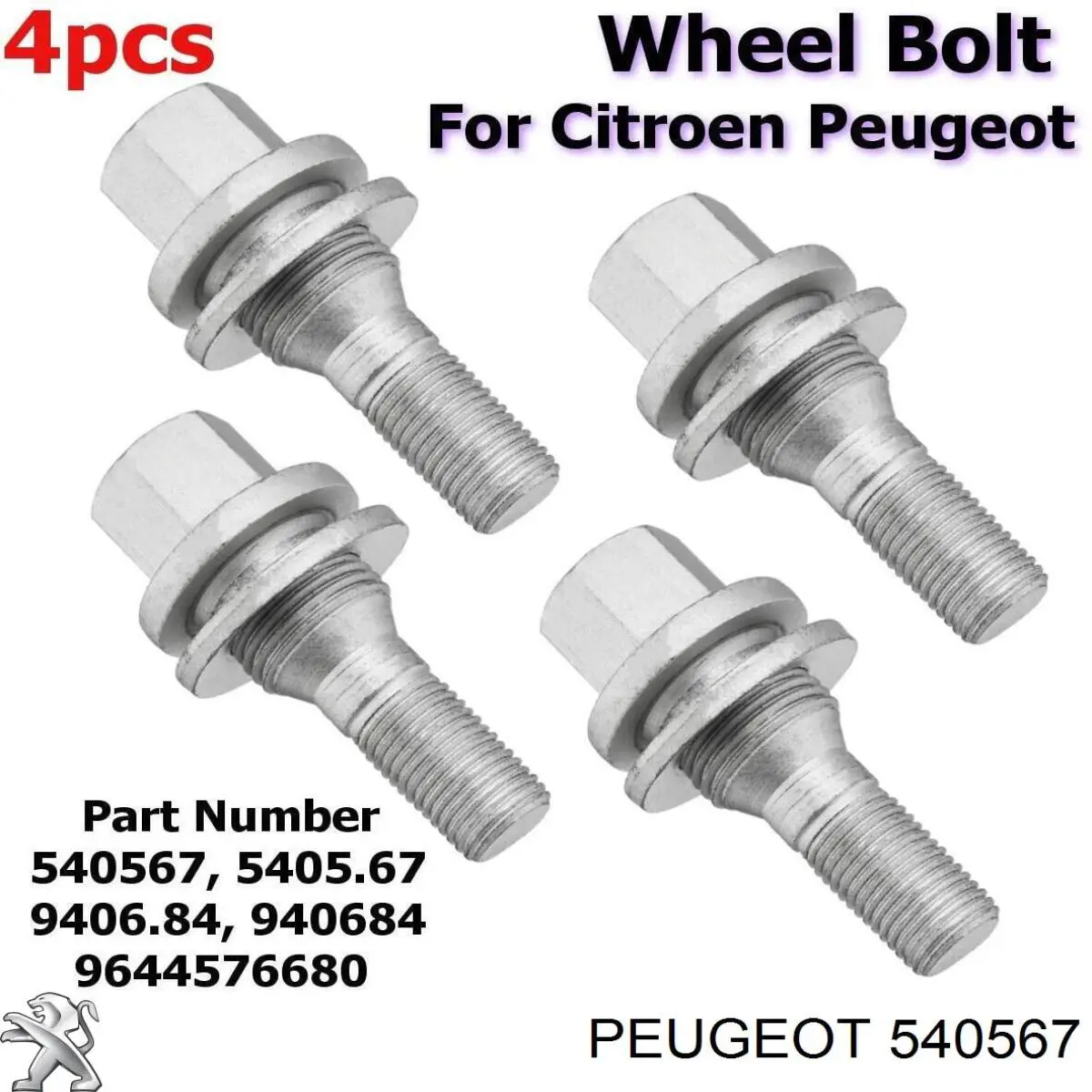 Tornillo de rueda 540567 Peugeot/Citroen