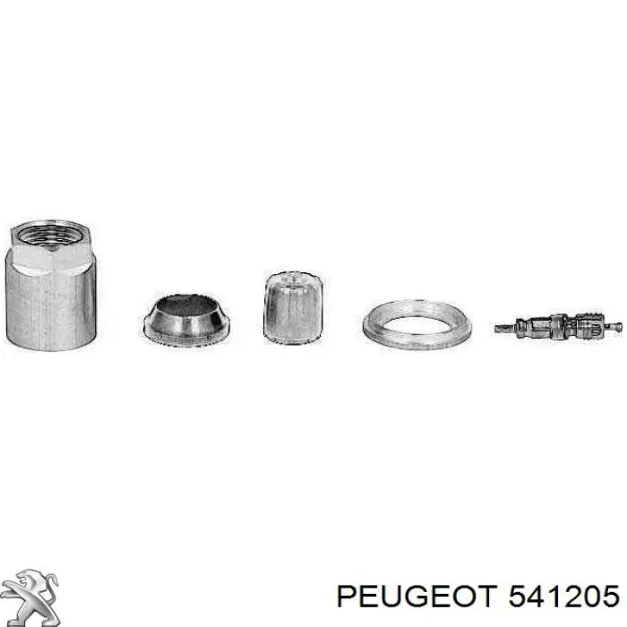 Comprar 541205 Peugeot/Citroen Soporte del sensor de presión de neumáticos