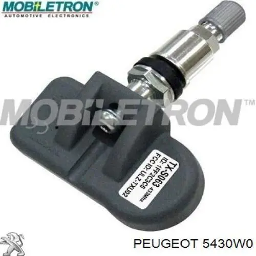 Sensor de presión de neumáticos 5430W0 Peugeot/Citroen