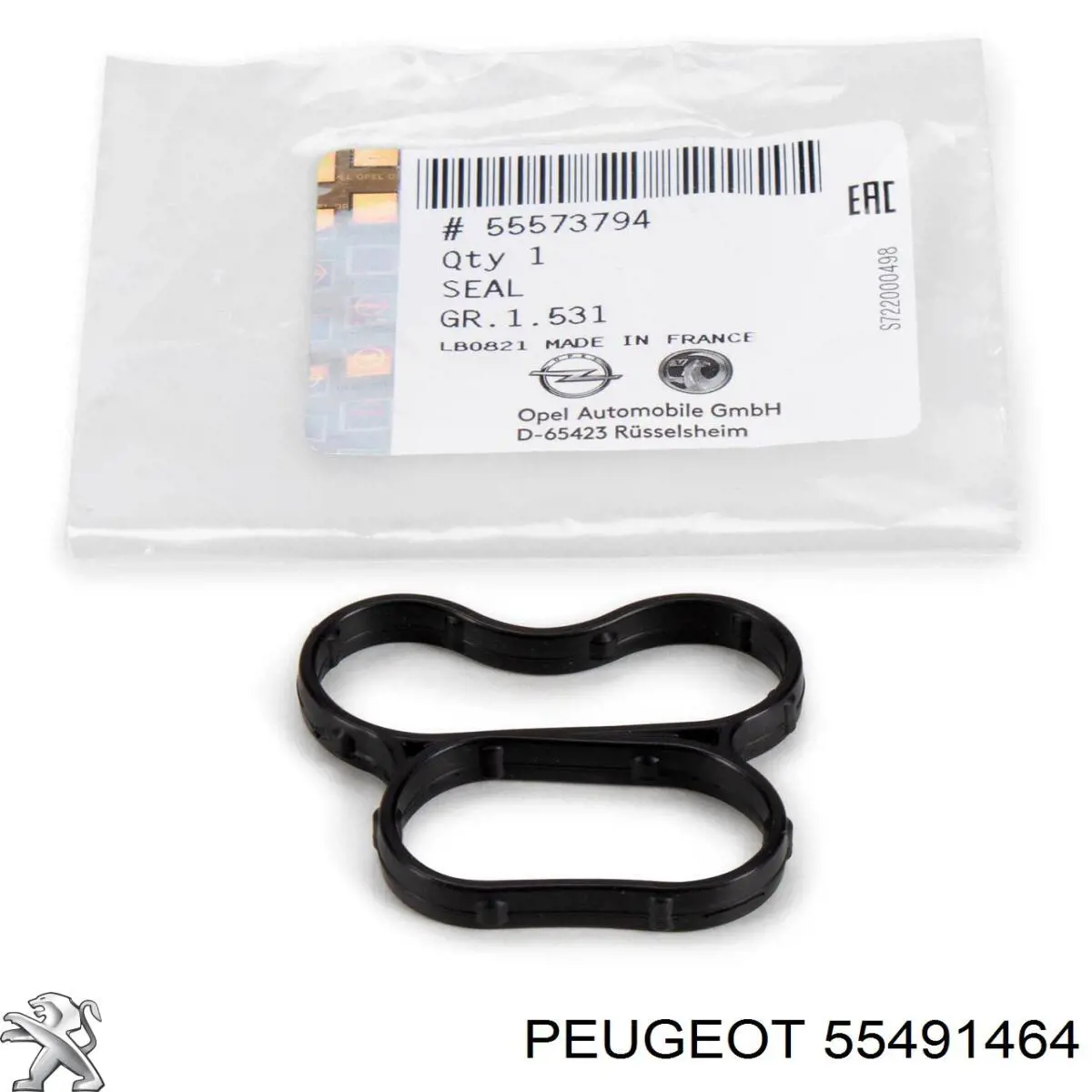 55491464 Peugeot/Citroen Junta superior de la tapa frontal del motor