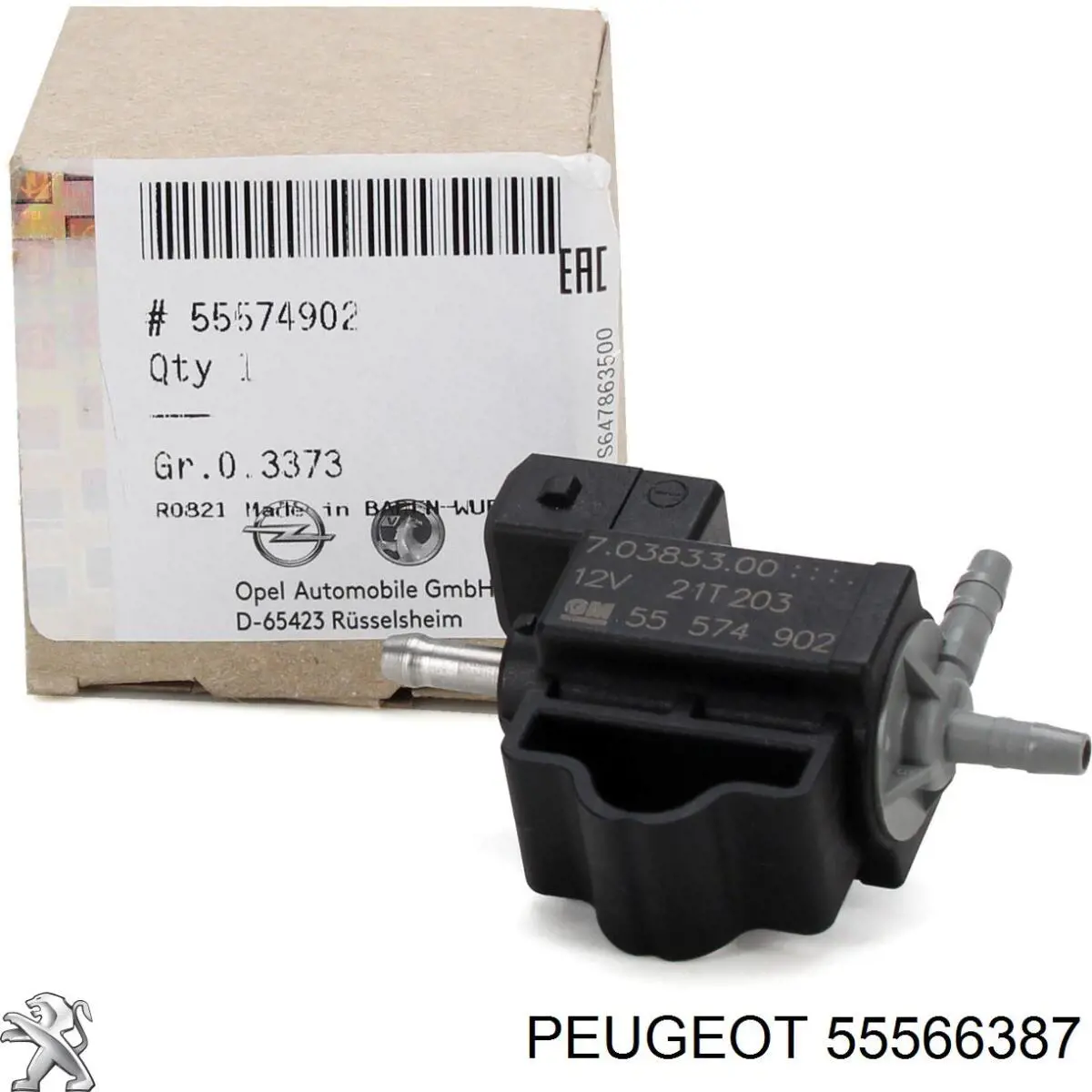Comprar 55566387 Peugeot/Citroen Válvula de ventilación de gases del tanque de combustible