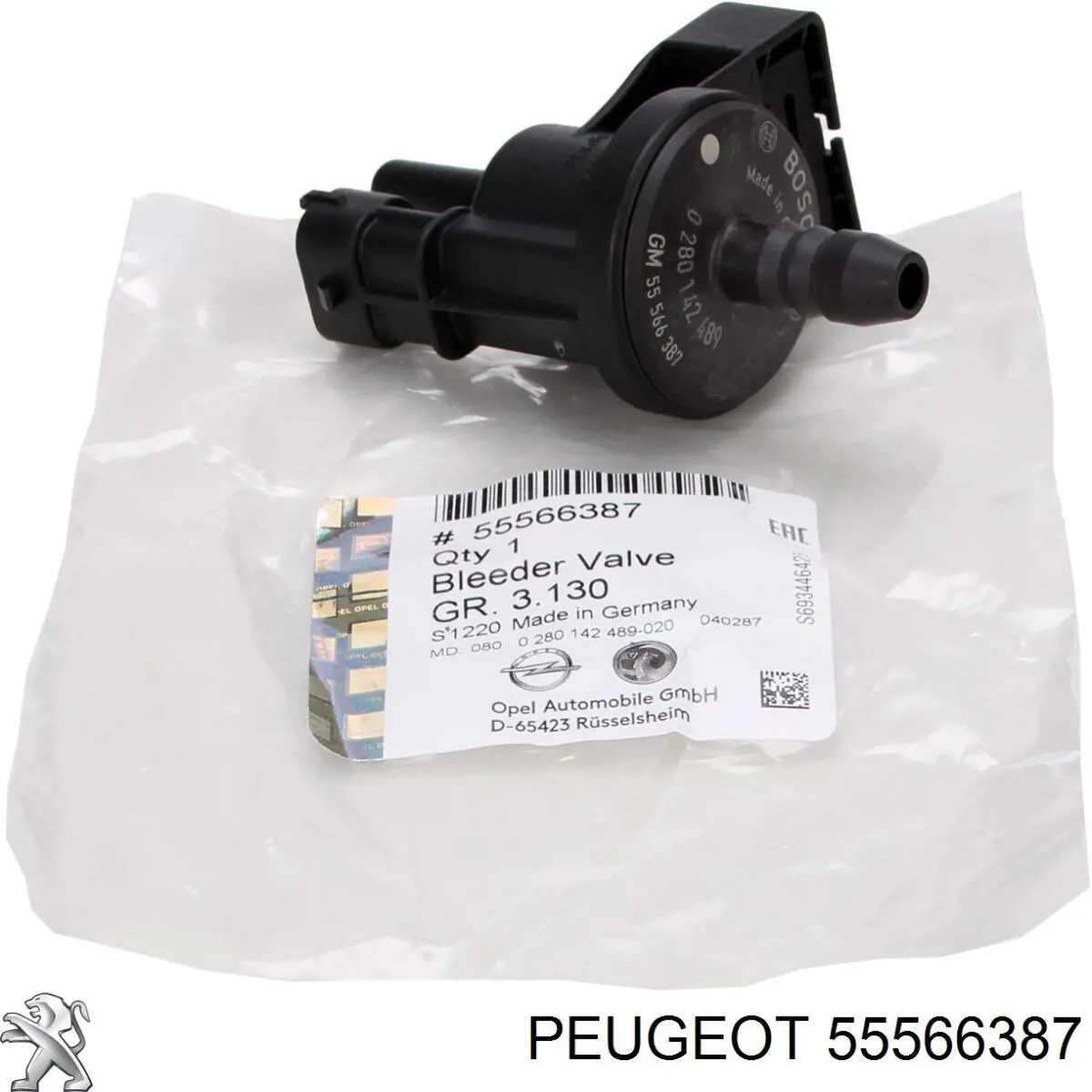 Comprar 55566387 Peugeot/Citroen Válvula de ventilación de gases del tanque de combustible
