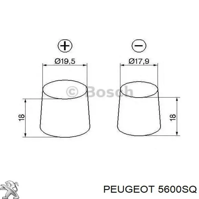 Batería de Arranque Peugeot/Citroen (5600SQ)