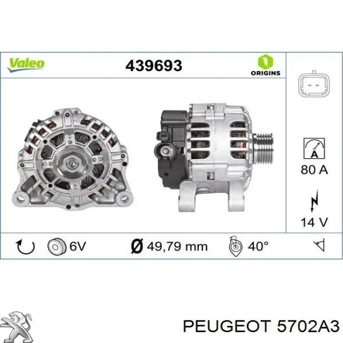 Comprar 5702A3 Peugeot/Citroen Dynamo
