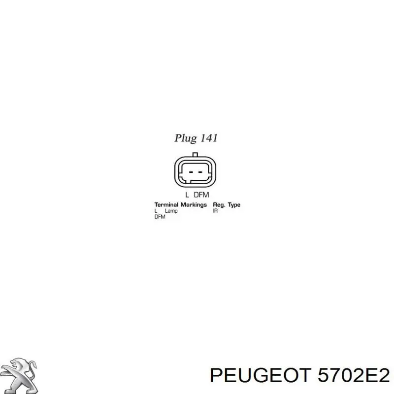 5702E2 Peugeot/Citroen Alternador de coche