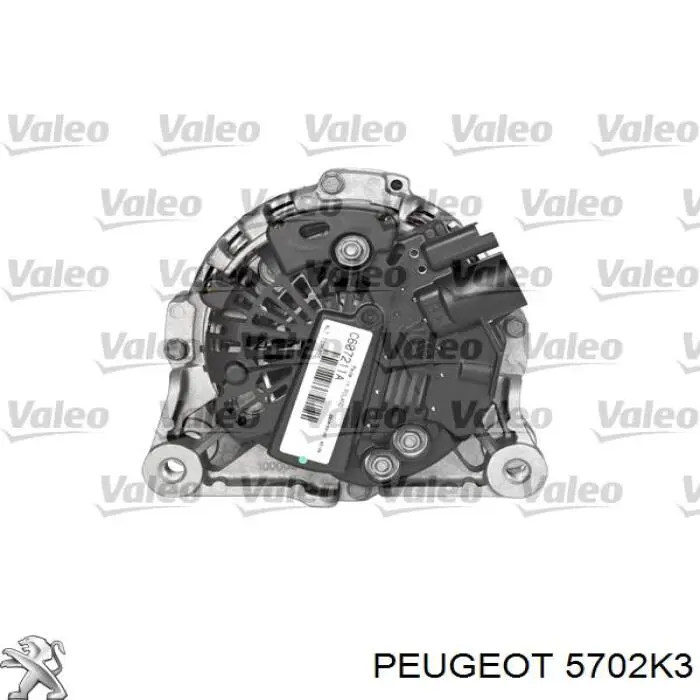 00005702K3 Peugeot/Citroen alternador