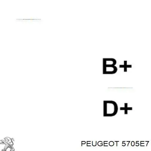 Alternador del motor Peugeot/Citroen 5705E7 precio, desde 63,52 EUR