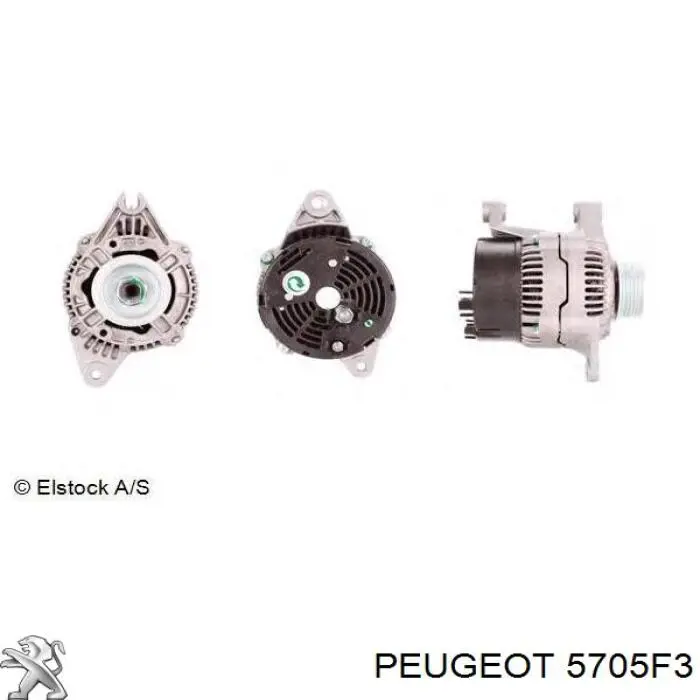 Alternador 5705F3 Peugeot/Citroen