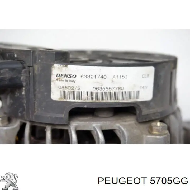 5705GG Peugeot/Citroen alternador