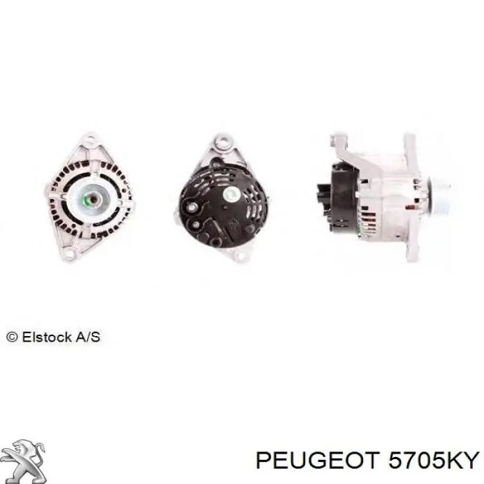 5705KY Peugeot/Citroen Alternador de coche
