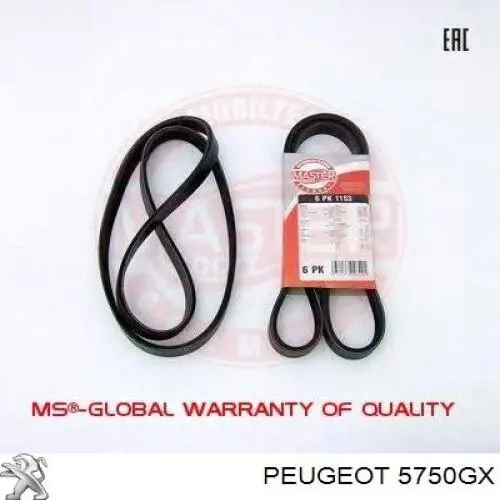 Comprar 5750GX Peugeot/Citroen Correa trapezoidal
