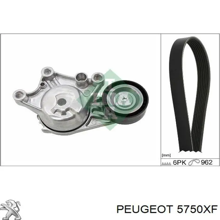 Correa de transmisión trapezoidal Peugeot/Citroen 5750XF precio, desde 9,94 EUR
