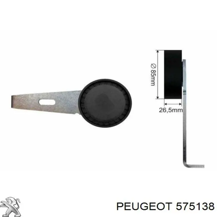 Polea tensora correa poli V 575138 Peugeot/Citroen