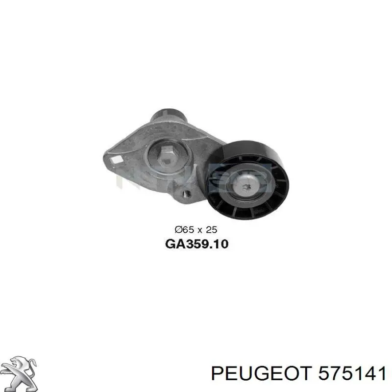 5751 41 Peugeot/Citroen tensor de correa, correa poli v