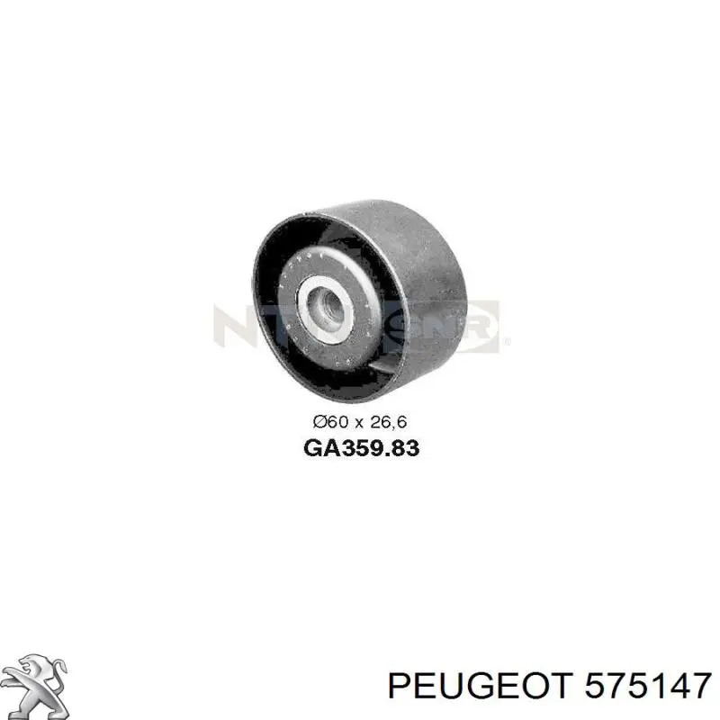 Comprar 575147 Peugeot/Citroen Polea tensora, correa poli V