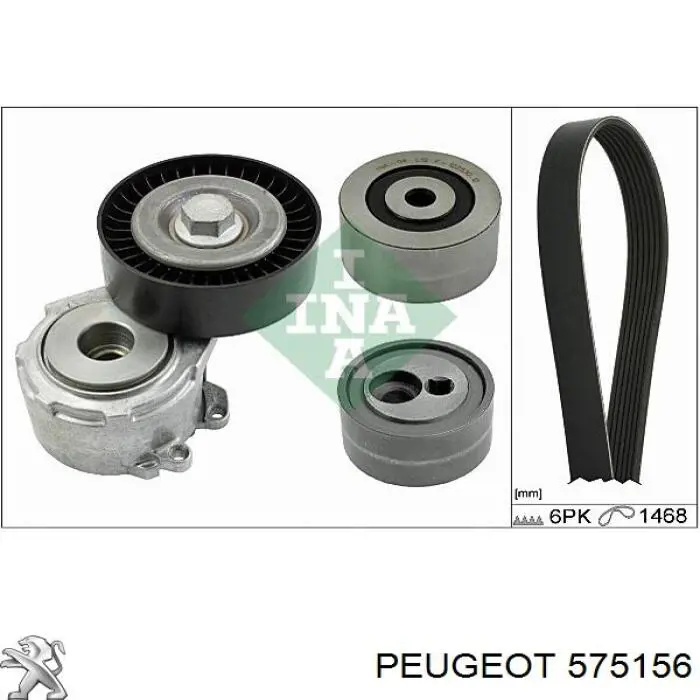Rodillo tensor correa poli V Peugeot/Citroen 575156 precio, desde 20,43 EUR