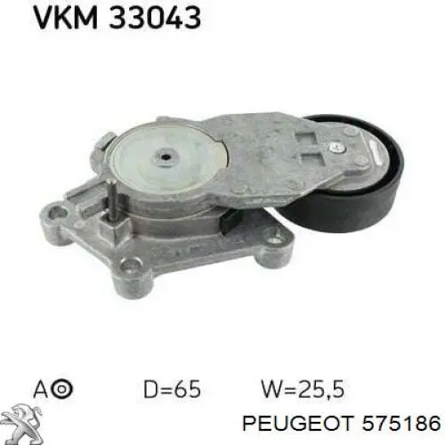Tensor de correa poli V 575186 Peugeot/Citroen