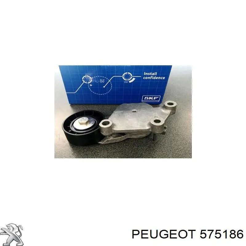 Tensor de correa, correa poli V Peugeot 208 CA, CC