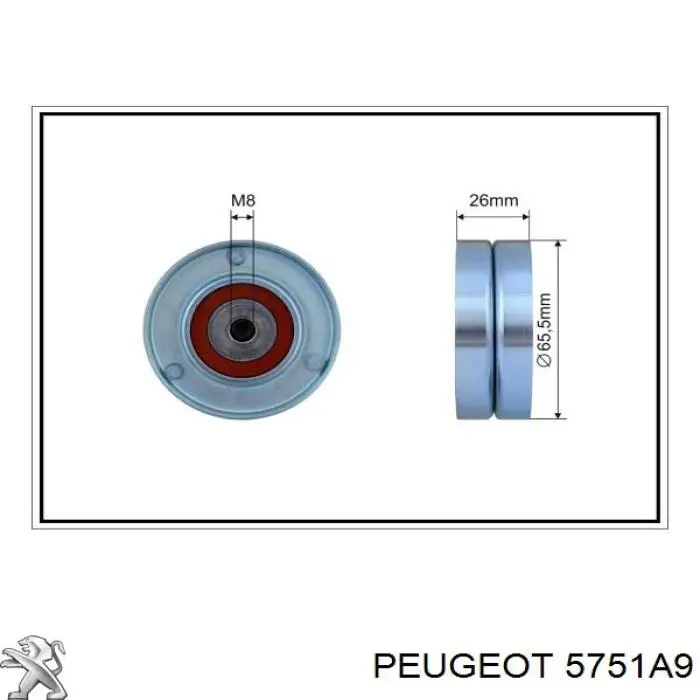 Comprar 5751A9 Peugeot/Citroen Tensor de correa poli V 