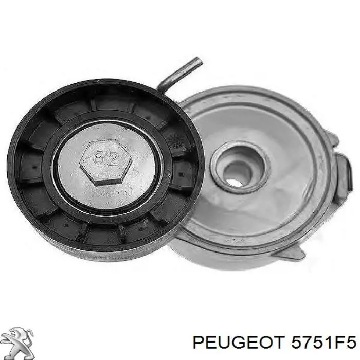5751F5 Peugeot/Citroen tensor de correa, correa poli v