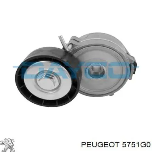 5751G0 Peugeot/Citroen tensor de correa, correa poli v