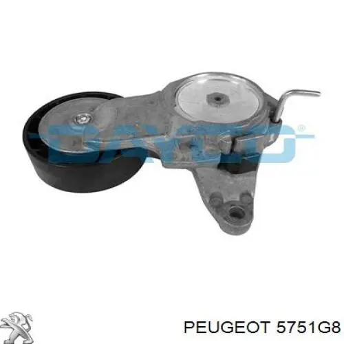 5751G8 Peugeot/Citroen tensor de correa, correa poli v