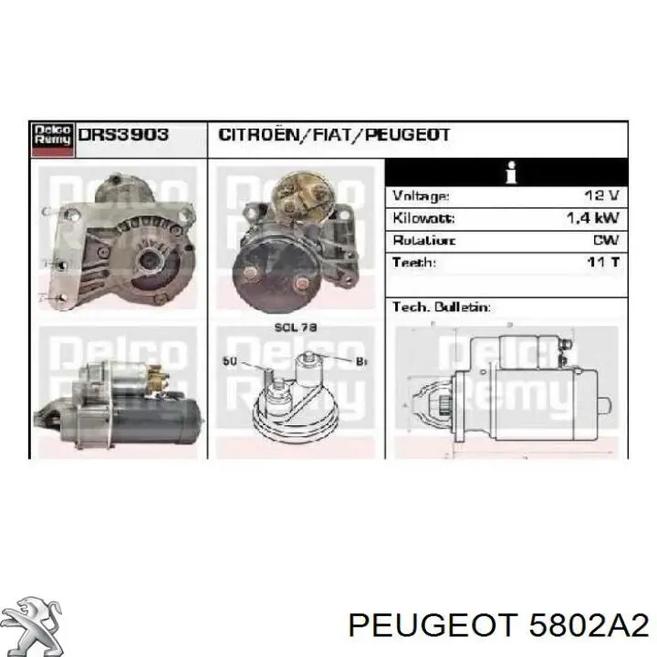 5802A2 Peugeot/Citroen