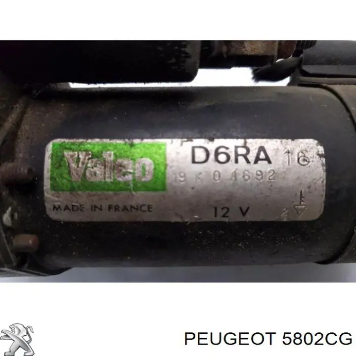 Comprar 5802CG Peugeot/Citroen Motores de arranque